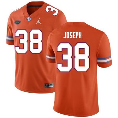 Men's Florida Gators #38 Carlson Joseph NCAA Nike Orange Authentic Stitched College Football Jersey AOZ6862AM